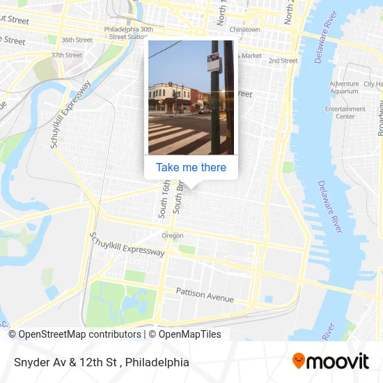 Snyder Av & 12th St map