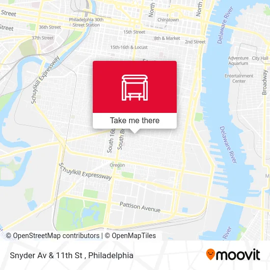 Snyder Av & 11th St map