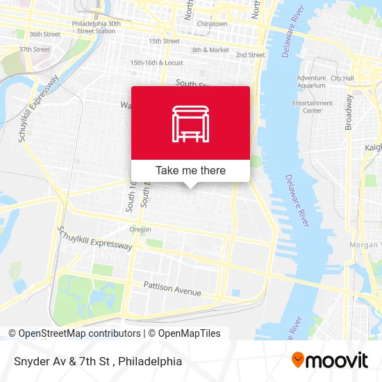 Snyder Av & 7th St map
