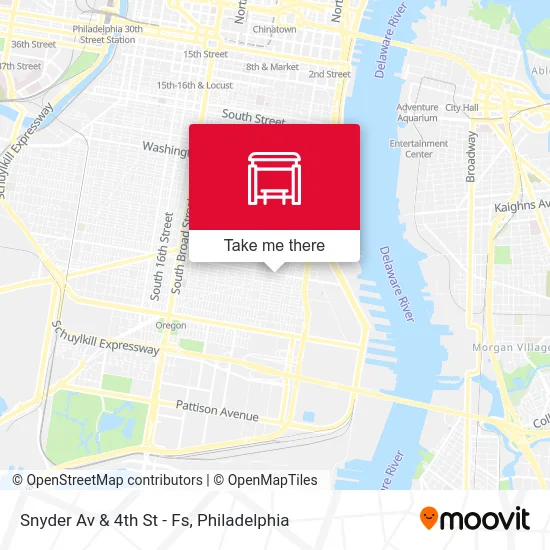 Snyder Av & 4th St - Fs map
