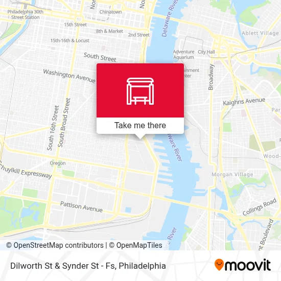 Dilworth St & Synder St - Fs map