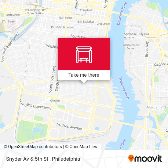 Snyder Av & 5th St map