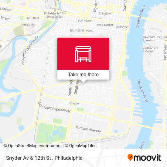 Snyder Av & 12th St map