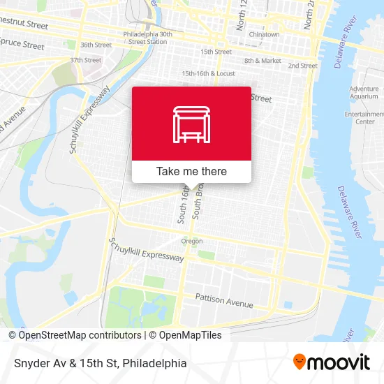 Snyder Av & 15th St map