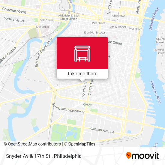 Snyder Av & 17th St map