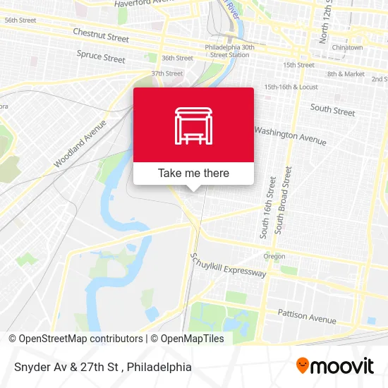 Snyder Av & 27th St map