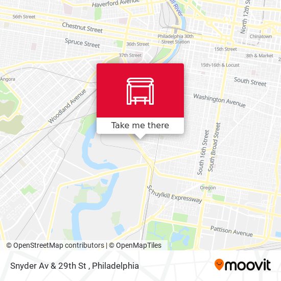 Snyder Av & 29th St map