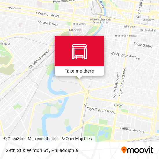 29th St & Winton St map