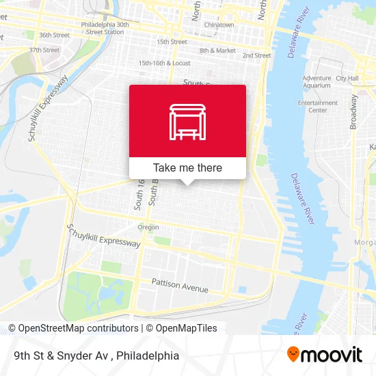 9th St & Snyder Av map
