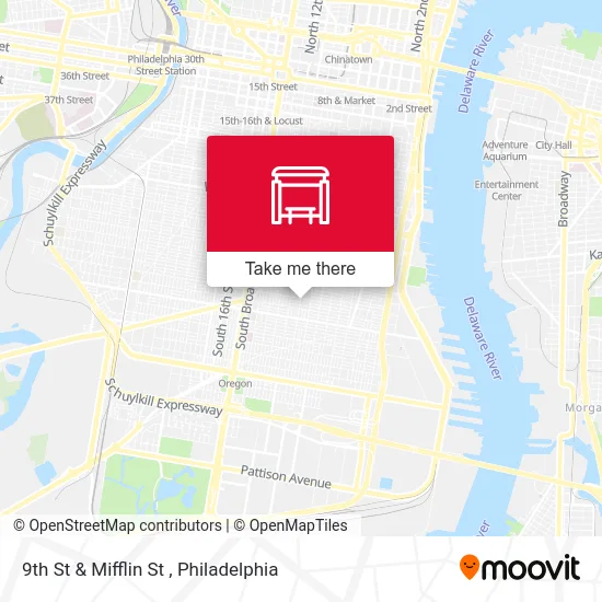 9th St & Mifflin St map