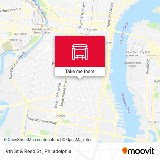 9th St & Reed St map