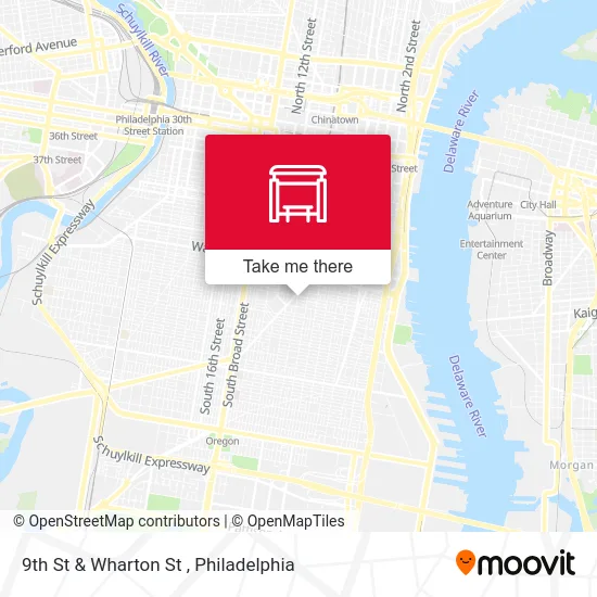 9th St & Wharton St map