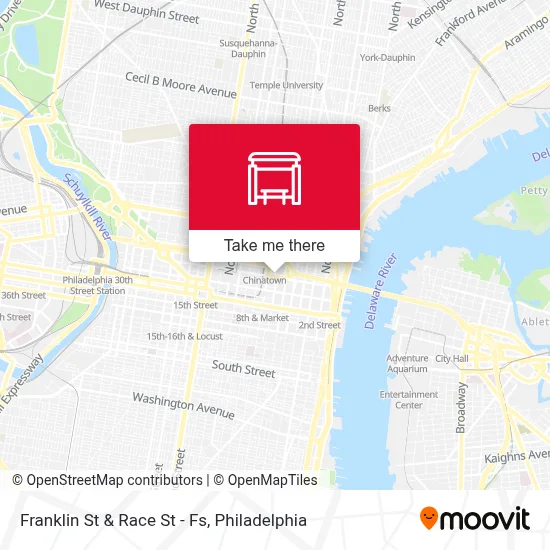Franklin St & Race St - Fs map