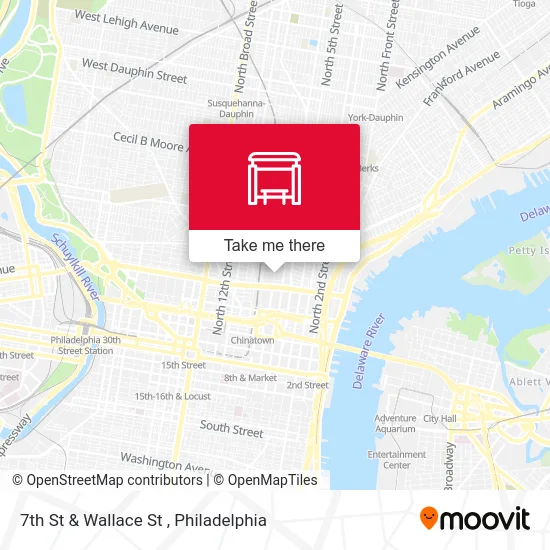 7th St & Wallace St map