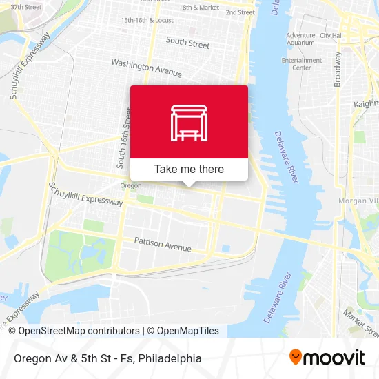 Oregon Av & 5th St - Fs map