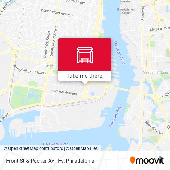 Front St & Packer Av - Fs map