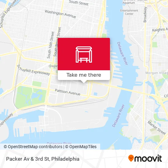 Packer Av & 3rd St map