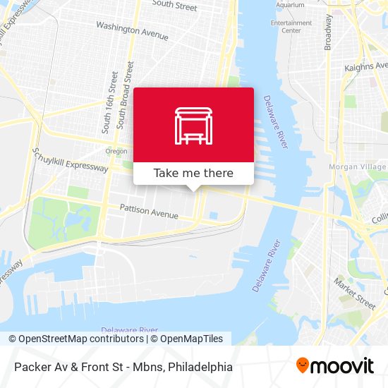 Packer Av & Front St - Mbns map