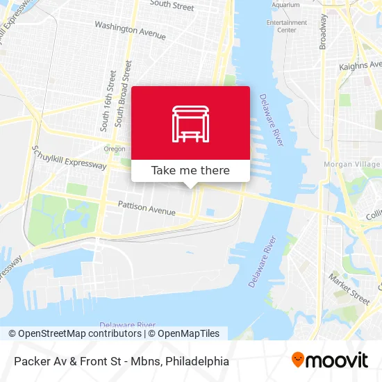 Packer Av & Front St - Mbns map