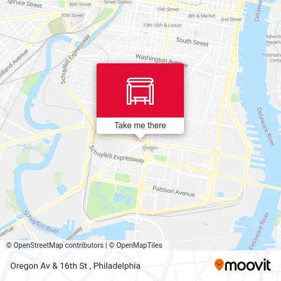 Oregon Av & 16th St map