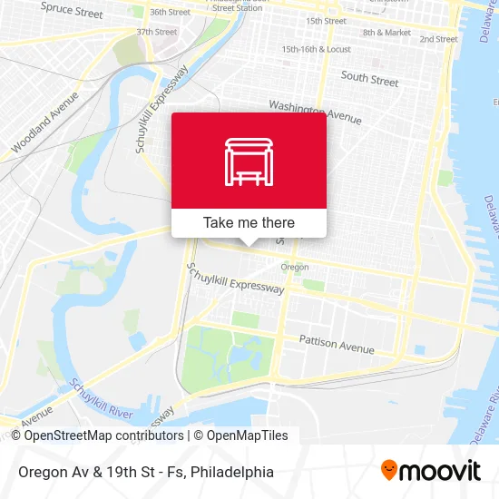 Oregon Av & 19th St - Fs map