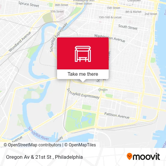 Oregon Av & 21st St map