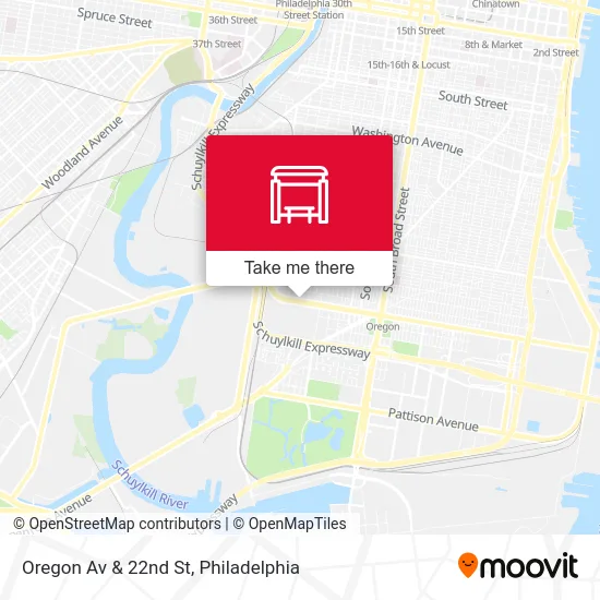 Oregon Av & 22nd St map
