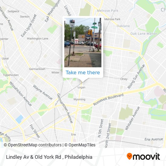 Lindley Av & Old York Rd map