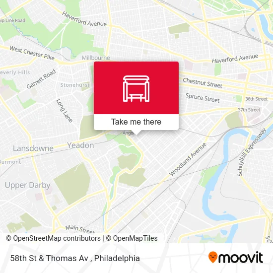 58th St & Thomas Av map