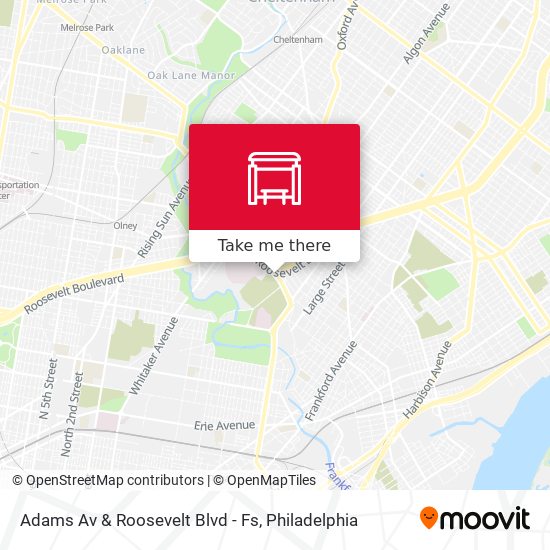 Adams Av & Roosevelt Blvd - Fs map