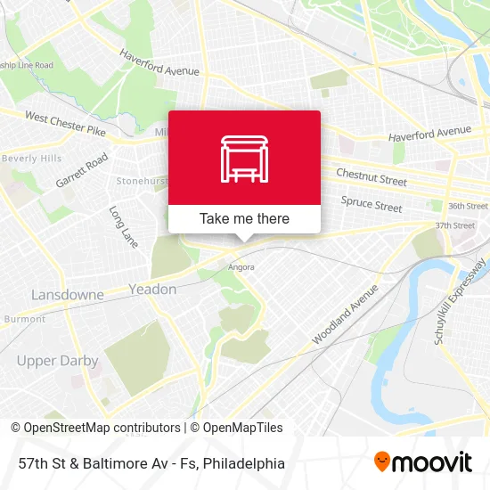 57th St & Baltimore Av - Fs map