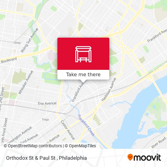 Mapa de Orthodox St & Paul St