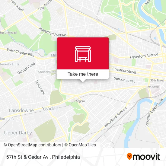 57th St & Cedar Av map