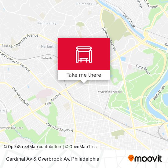 Cardinal Av & Overbrook Av map