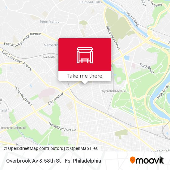 Mapa de Overbrook Av & 58th St - Fs