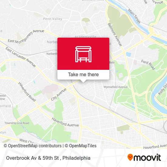 Overbrook Av & 59th St map