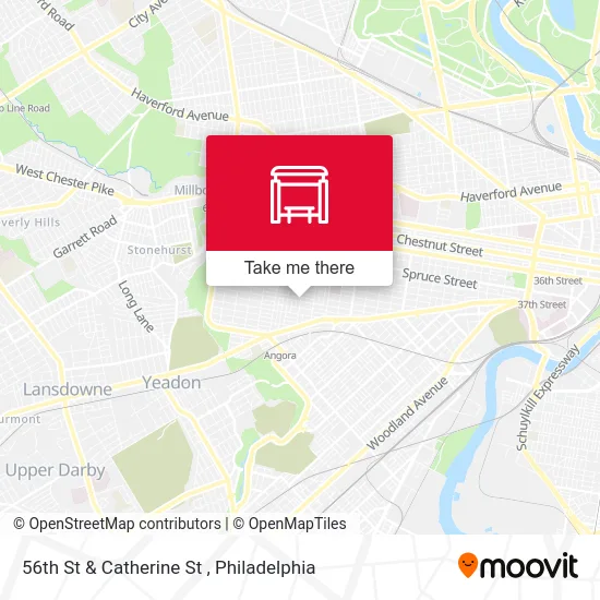 56th St & Catherine St map