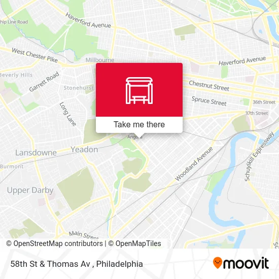 58th St & Thomas Av map