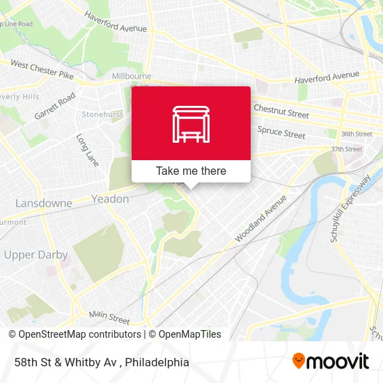 58th St & Whitby Av map