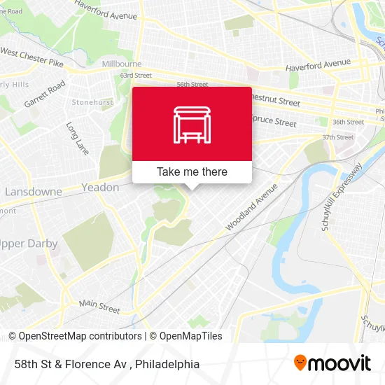 58th St & Florence Av map