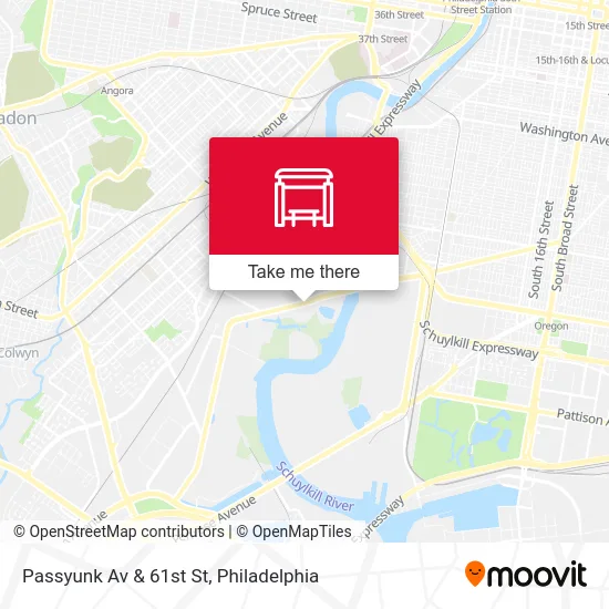 Passyunk Av & 61st St map