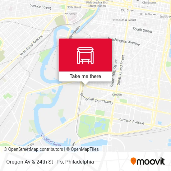 Oregon Av & 24th St - Fs map