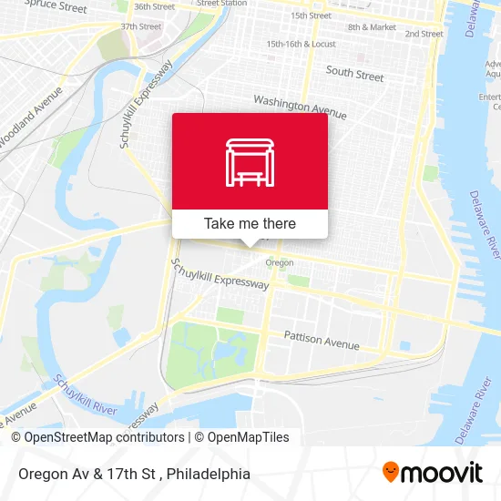 Oregon Av & 17th St map