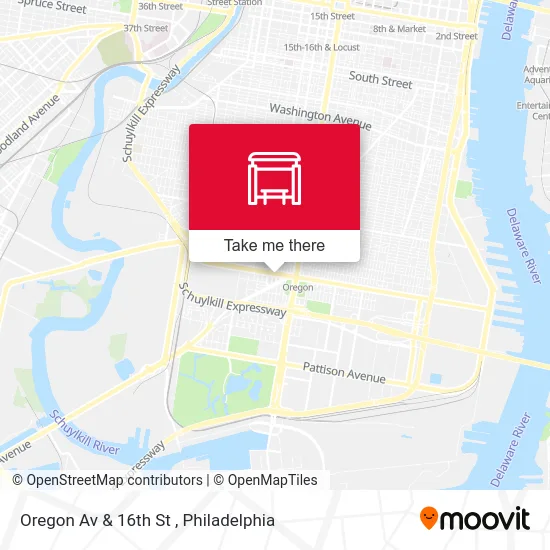 Oregon Av & 16th St map