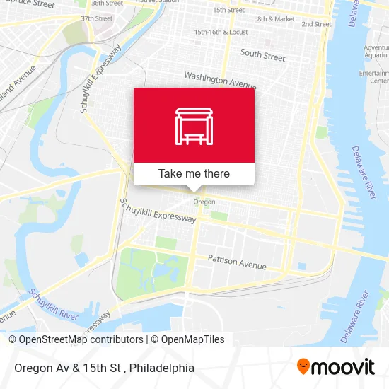 Oregon Av & 15th St map