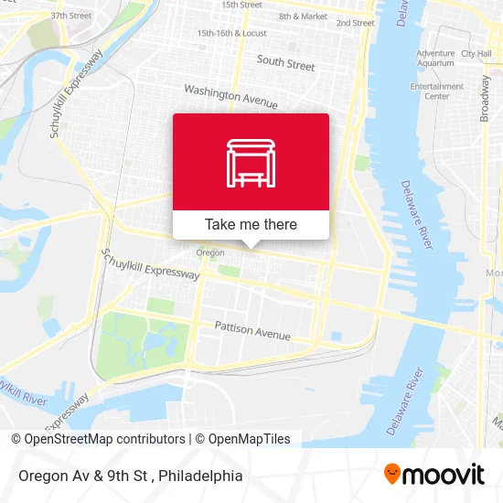 Oregon Av & 9th St map