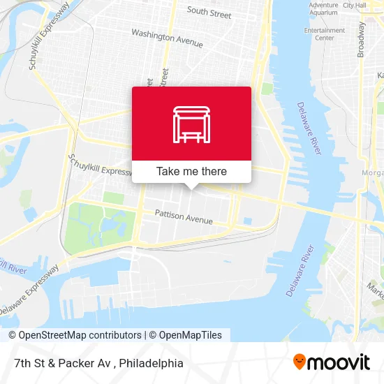 7th St & Packer Av map