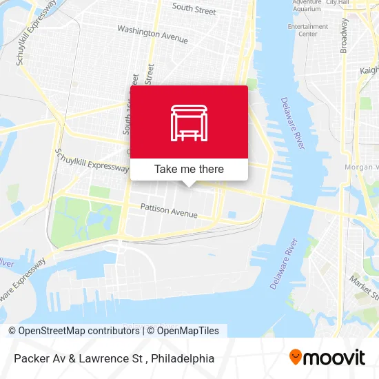 Mapa de Packer Av & Lawrence St