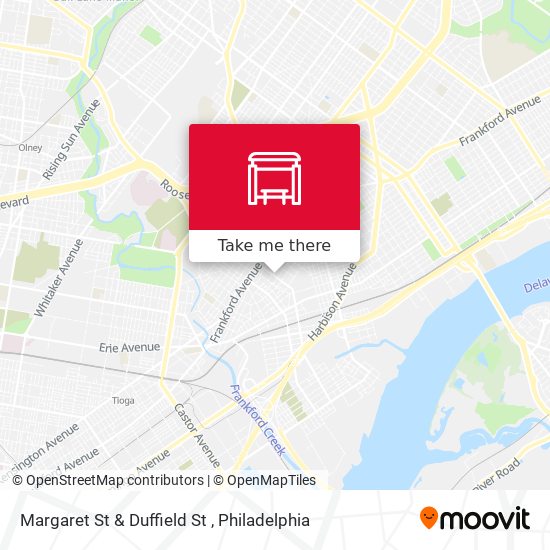 Margaret St & Duffield St map
