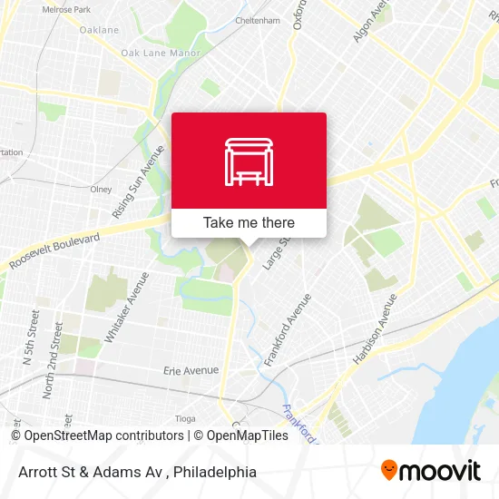 Mapa de Arrott St & Adams Av